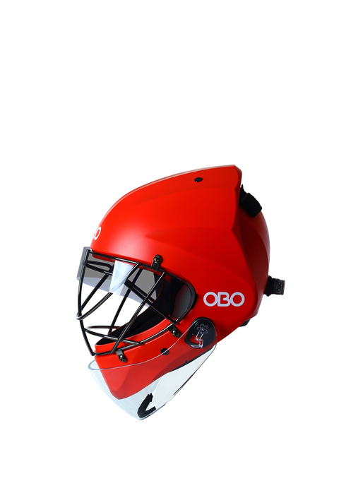 OBO ROBO ABS Helmet (Red) + Blinders